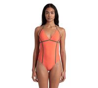 Arena Women's Pro_file Swimsuit Tie Back Calypso Coral-sage Größe: XS | Badeanzüge Outlet | Damen | Orange