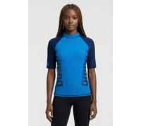 Arena Women's Rash Vest S/s Graphic Turquoise-navy Größe: XS | Badeanzüge Outlet | Damen | Cyan