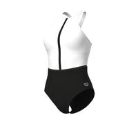 ARENA Women's Swimsuit Silvia Cross Back Damen | BLACK-WHITE-BLACK | 44