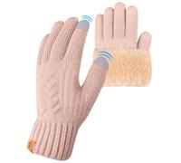 ARFNKIM Damen Winterhandschuhe mit Fleecefutter, Touchscreen Warme Gedehnt Dicke Strickhandschuhe Wollhandschuhe Thermohandschuhe Outdoor Winter Geschenke für Herren und Damen