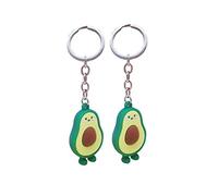 ARFUKA 2 Stück Schlüsselanhänger Strass Avocado Anhänger Autoschlüsselanhänger Schlüsselringe Schlüsselbund Keychain Geburtstaggeschenke Valentinstaggeschenk