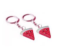 ARFUKA 2 Stück Schlüsselanhänger Wassermelonenscheiben Anhänger Autoschlüsselanhänger Taschenanhänger Schlüsselringe Schlüsselbund Keychain für Geburtstag Weihnachten Feiertag Geschenk
