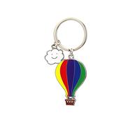 ARFUKA Schlüsselanhänger Auto Schlüsselanhänger Heißluftballon Anhänger Schlüsselring Schlüsselbung Taschenanhänger Keychain Geschenk für Männer und Frauen