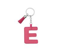 ARFUKA Schlüsselanhänger Buchstabe Kunstleder Alphabet E Auto Schlüsselring Schmuckgeschenk für Damen & Herren, Handtasche-Accessoire