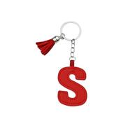 ARFUKA Schlüsselanhänger Buchstabe Kunstleder Alphabet S Auto Schlüsselring Schmuckgeschenk für Damen & Herren, Handtasche-Accessoire