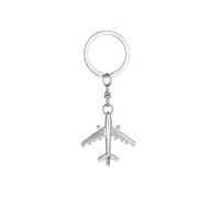 ARFUKA Schlüsselanhänger Edelstahl Auto Schlüsselanhänger Flugzeug Anhänger Metall Keychain Schlüsselbund Geburtstag Weihnachtsgeschenke für Männer und Frauen