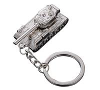 ARFUKA Schlüsselanhänger Edelstahl Auto Schlüsselanhänger Panzer Anhänger Metall Keychain Schlüsselbund Geburtstag Weihnachtsgeschenke für Männer und Frauen