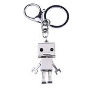 ARFUKA Schlüsselanhänger Edelstahl Auto Schlüsselanhänger Roboter Anhänger Metall Keychain Schlüsselbund Geburtstag Weihnachtsgeschenke für Männer und Frauen