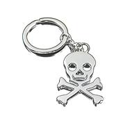 ARFUKA Schlüsselanhänger Edelstahl Auto Schlüsselanhänger Totenkopf Anhänger Metall Keychain Schlüsselbund Geburtstag Weihnachtsgeschenke für Männer und Frauen