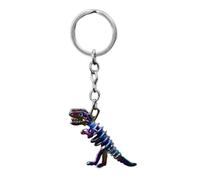 ARFUKA Schlüsselanhänger Edelstahl Dinosaurier Autoschlüsselanhänger Metall Keychain Geburtstag Weihnachtsgeschenke für Frauen und Männer