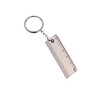 ARFUKA Schlüsselanhänger Edelstahl Mini-Lineal Anhänger Autoschlüsselanhänger Schlüsselringe Schlüsselbund Keychain Geschenke für Frauen und Männer Silber