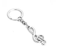 ARFUKA Schlüsselanhänger Edelstahl Musiknote Anhänger Autoschlüsselanhänger Männer Frauen Schlüsselringe Schlüsselbund Keychain für Geburtstag Weihnachten Feiertag Geschenk