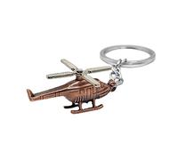 ARFUKA Schlüsselanhänger Edelstahl Retro Hubschrauber Anhänger Autoschlüsselanhänger Schlüsselringe Schlüsselbund Keychain Geburtstaggeschenke Valentinstaggeschenk