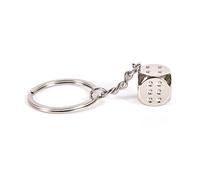 ARFUKA Schlüsselanhänger Edelstahl Würfel Auro Schlüsselanhänger Metall Keychain Geburtstag Weihnachtsgeschenke für Frauen und Männer