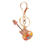 ARFUKA Schlüsselanhänger Gitarre Anhänger Schlüsselhalter Schlüsselringe Handtaschenanhänger Kristall Strass Taschenanhänger Autoschlüsselanhänger Keychain Geschenke für frauen und Männer