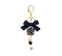 ARFUKA Schlüsselanhänger Kamelie Blume Anhänger Autoschlüsselanhänger Taschenanhänger Keychain für Geburtstag Weihnachten Feiertag