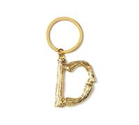 ARFUKA Schlüsselanhänger mit Buchstabe D Edelstahl Auto Schlüsselanhänger Metall Keychain Valentinstag Geburtstag Weihnachtsgeschenke für Frauen und Männer Gold