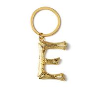 ARFUKA Schlüsselanhänger mit Buchstabe E Edelstahl Auto Schlüsselanhänger Metall Keychain Valentinstag Geburtstag Weihnachtsgeschenke für Frauen und Männer Gold