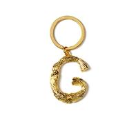 ARFUKA Schlüsselanhänger mit Buchstabe G Edelstahl Auto Schlüsselanhänger Metall Keychain Valentinstag Geburtstag Weihnachtsgeschenke für Frauen und Männer Gold
