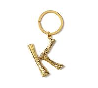 ARFUKA Schlüsselanhänger mit Buchstabe K Edelstahl Auto Schlüsselanhänger Metall Keychain Valentinstag Geburtstag Weihnachtsgeschenke für Frauen und Männer Gold