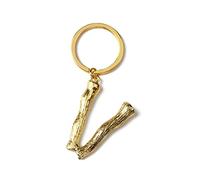 ARFUKA Schlüsselanhänger mit Buchstabe V Edelstahl Auto Schlüsselanhänger Metall Keychain Valentinstag Geburtstag Weihnachtsgeschenke für Frauen und Männer Gold