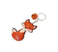 ARFUKA Schlüsselanhänger PU Leder Fuchs Anhänger Autoschlüsselanhänger Taschenanhänger Schlüsselringe Schlüsselbund Keychain für Geburtstag Weihnachten Valentinstag Feiertag Geschenk