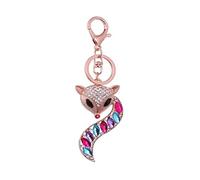 ARFUKA Schlüsselanhänger Strass Fuchs Anhänger Autoschlüsselanhänger Schlüsselringe Schlüsselbund Keychain Geburtstaggeschenke Valentinstaggeschenk
