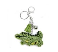 ARFUKA Schlüsselanhänger Strass Kunstleder Krokodil Schlüsselanhänger Auto Schlüsselring Schmuckgeschenk für Damen & Herren, Handtasche-Accessoire