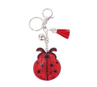 ARFUKA Schlüsselanhänger Strass Kunstleder Marienkäfer Schlüsselanhänger Auto Schlüsselring Schmuckgeschenk für Damen & Herren, Handtasche-Accessoire