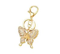ARFUKA Schlüsselanhänger Strass Schmetterling Anhänger Autoschlüsselanhänger Schlüsselringe Schlüsselbund Taschenanhänger Keychain Geburtstaggeschenke