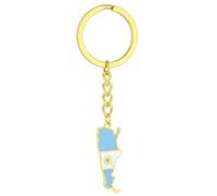 Argentinien Karte, Flagge, Schlüsselanhänger, Charm Anhänger, Schlüsselanhänger, Edelstahl, Schlüsselanhänger, Erinnerungen, Schmuck, Geschenke für Damen und Herren, einzigartiger Anhänger, Schmuck