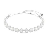 Ariana Grande x Swarovski Halsband, Kristallperle, Rundschliff, Weiß, Rhodiniert OS