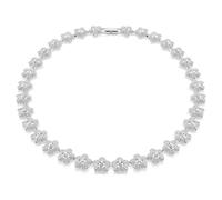 Ariana Grande x Swarovski Halskette, Rundschliff, Blume, Weiß, Rhodiniert OS