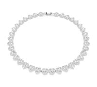Ariana Grande x Swarovski Halskette, Verschiedene Schliffe, Herz, Weiß, Rhodiniert OS