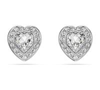 Ariana Grande x Swarovski Ohrstecker, Verschiedene Schliffe, Herz, Weiß, Rhodiniert OS
