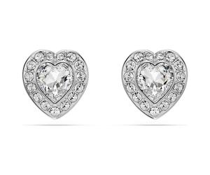 Ariana Grande x Swarovski Ohrstecker, Verschiedene Schliffe, Herz, Weiß, Rhodiniert OS