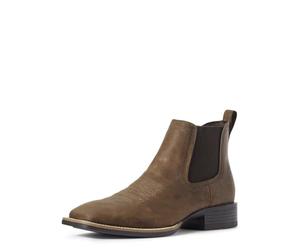 ARIAT Booker Herren Chelsea-Stiefel, bestickt, quadratischer Zehenbereich, Beige, Distressed Tan, 10 Wide