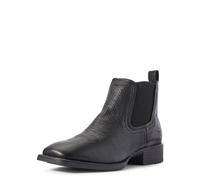 ARIAT Booker Herren Chelsea-Stiefel, bestickt, quadratischer Zehenbereich, Beige, Schwarz, 42.5 EU