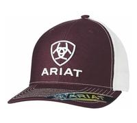 ARIAT Classic Heather Trucker Hat Burgundy/White
