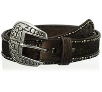 ARIAT Damen Brown Floral Nail Head Edge Gürtel, braun, Klein