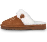 ARIAT Damen Jackie Square Toe Warm Soft Echtes Wildleder Indoor Outdoor Hausschuhe mit Plüschkragen, Kastanie, 41.5 EU