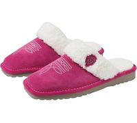 ARIAT Damen Jackie Square Toe Warm Soft Suede Leather Indoor Outdoor Slippers with Plush Collar Hausschuh, Very Berry Pink, 38 EU