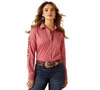Ariat Damen Kirby Stretch Port Royale Stripe Shirt, Mauvewood, Klein