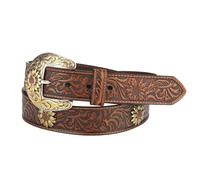 Ariat Damen Sonnenblume Concho Gürtel Braun Leder, braun, Medium