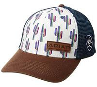 ARIAT Damen Women's Serape Cactus Mesh Snap Cap Kappe, weiß/blau, Einheitsgröße