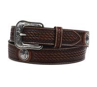 ARIAT Herren Basket Stamp Circle Concho Tan 40