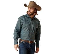 Ariat Herren Broderick Classic Fit Shirt Hemd, Zartbitterschokolade, X-Klein