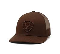 ARIAT Herren Brown Snapback Shield Logo Cap, braun, Einheitsgröße