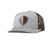 ARIAT Herren Cap Richardson 112 Hellgrau mit Embossed Shield Patch, Hellgrau, Einheitsgröße