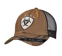 ARIAT Herren Distressed Oil Black Mesh Baseballkappe, Braun/Schwarz, Einheitsgröße